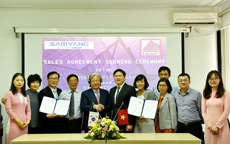 Sales agreement signing ceremony between Samyang System Group CONINCO